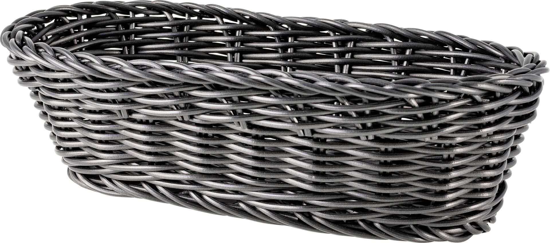 Korb länglich 23x11x7cm schwarz